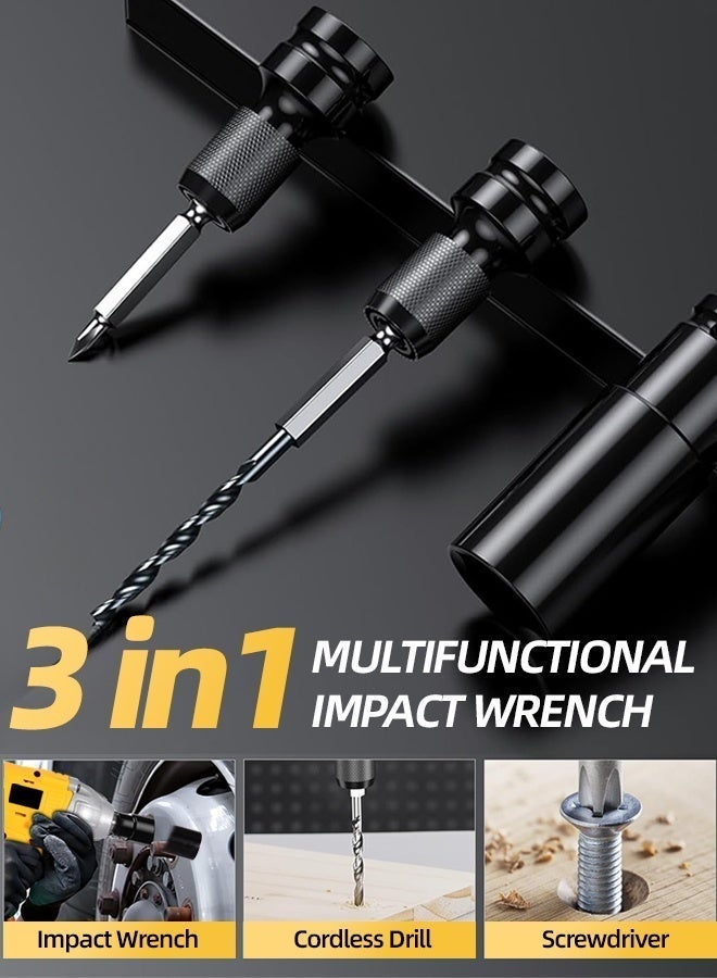 ALongDeng Cordless Impact Wrench Driver Kit  Impact Gun with Lithium-Ion Battery Professional Power Tools Set with Complete Accessories - Image 5